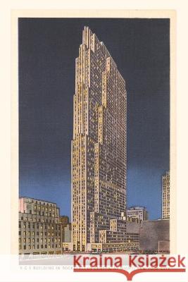 Vintage Journal Night, RCA Building, Rockefeller Center, New York City Found Image Press   9781669510574 Found Image Press