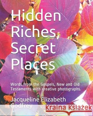 Hidden Riches, Secret Places: Words from the Gospels, New and Old Testaments with creative photographs. Jacqueline Elizabeth Godfrey 9781712160398