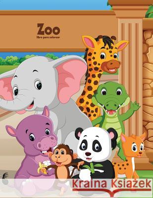 Zoo libro para colorear 1 Nick Snels 9781723301605