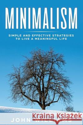 Minimalism: Simple and Effective Strategies to Live a Meaningful Life John Williams 9781731118936