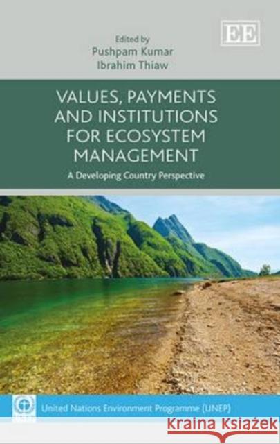 Values, Payments and Institutions for Ecosystem Management: A Developing Country Perspective Pushpam Kumar Ibrahim Thiaw  9781781953686 Edward Elgar Publishing Ltd