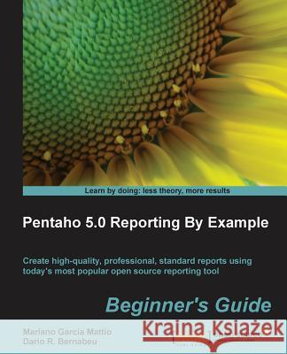 Pentaho 4.0 Reporting by Example: Beginner's Guide R. Dario, Ing Bernabeu 9781782162247 COMPUTER BOOKSHOPS