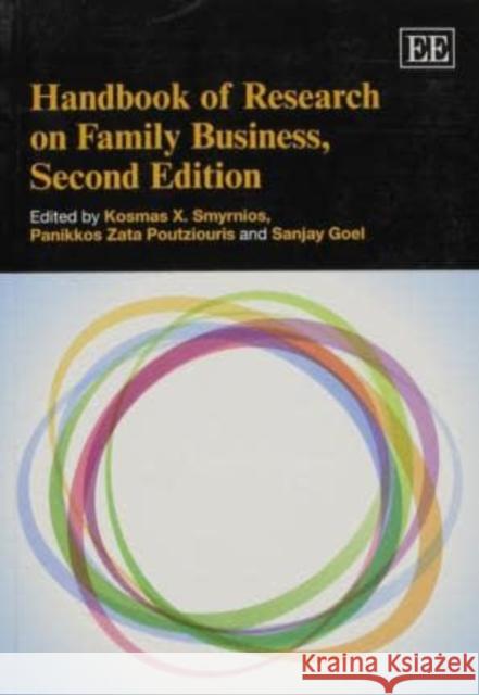 Handbook of Research on Family Business Kosmas X. Smyrnios Panikklos Z. Poutziouris S. Goel 9781782540397 Edward Elgar Publishing Ltd