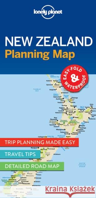 Lonely Planet New Zealand Planning Map Lonely Planet 9781786579041 Lonely Planet Global Limited