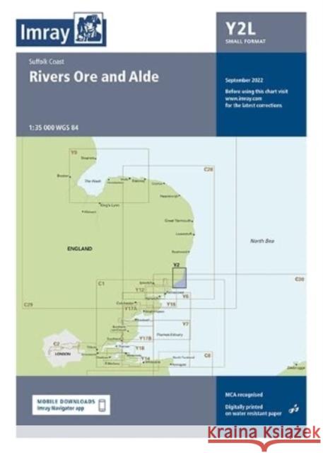 Laminated Imray Chart Y2: Rivers Ore and Alde Imray 9781786794239