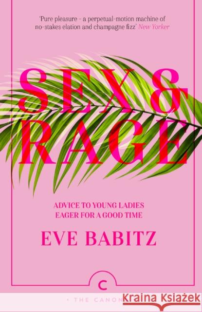 Sex & Rage: Advice to Young Ladies Eager for a Good Time Babitz, Eve 9781786892744 Canongate Books