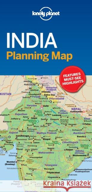 Lonely Planet India Planning Map Lonely Planet 9781787014572 Lonely Planet Global Limited