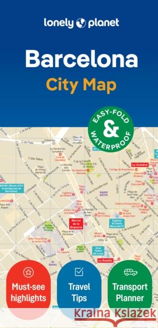 Lonely Planet Barcelona City Map Lonely Planet 9781787015296 Lonely Planet