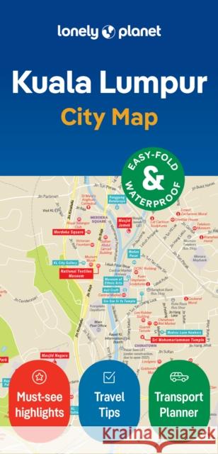 Lonely Planet Kuala Lumpur City Map Lonely Planet 9781787015906 Lonely Planet