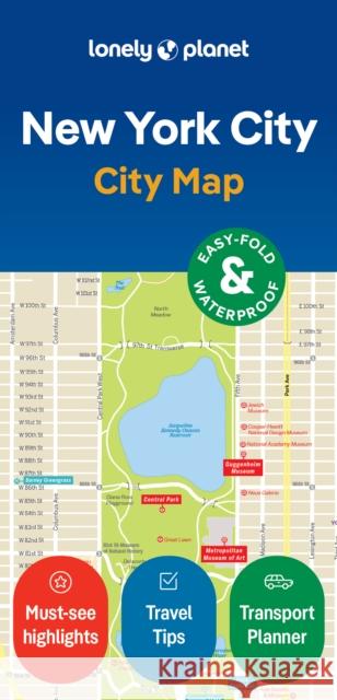 Lonely Planet New York City Map Lonely Planet 9781787016026 Lonely Planet
