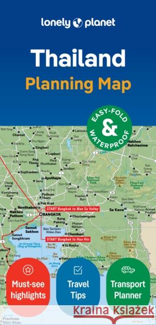 Lonely Planet Thailand Planning Map Lonely Planet 9781787017818 Lonely Planet Global Limited