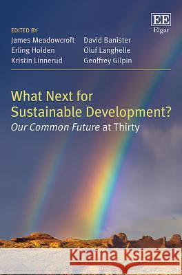 What Next for Sustainable Development?: Our Common Future at Thirty James Meadowcroft David Banister Erling Holden 9781788975216