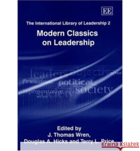 The International Library of Leadership  9781840647471 Edward Elgar Publishing Ltd