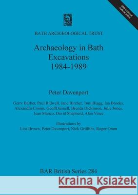 Archaeology in Bath Davenport, Peter 9781841710075