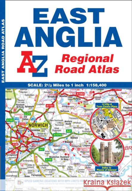 East Anglia Regional Road Atlas Geographers' A-Z Map Company 9781843487951