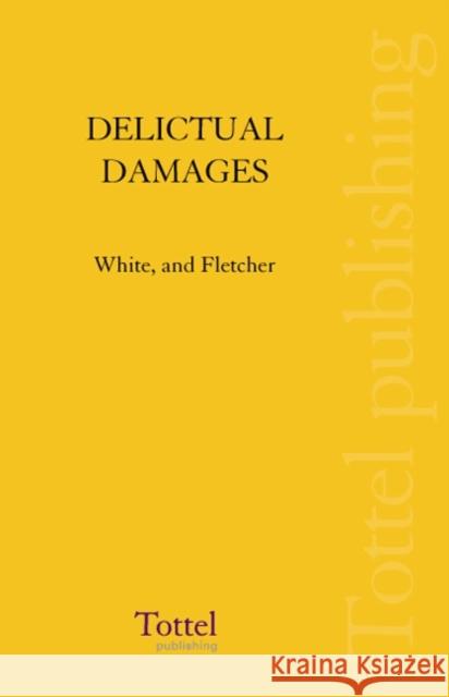 Delictual Damages Robin M. White, Michael Fletcher 9781845927226