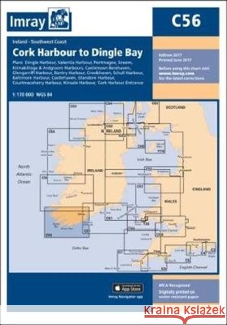 Imray Chart C56: Cork Harbour to Dingle Bay Imray 9781846239243