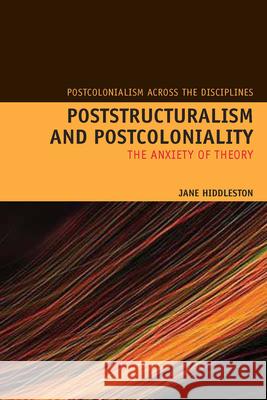 Poststructuralism and Postcoloniality: The Anxiety of Theory Hiddleston, Jane 9781846312304 Liverpool University Press