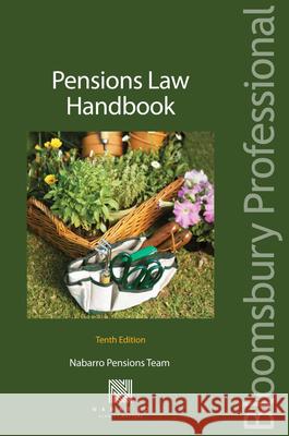 Pensions Law Handbook Pensions Dept, Nabarro Nathanson 9781847667472 Bloomsbury Publishing PLC