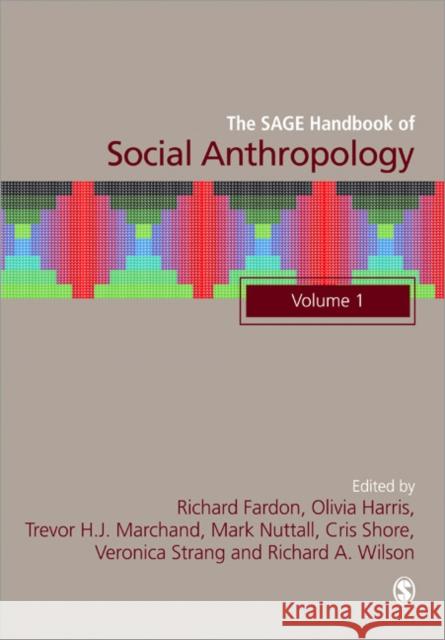 The Sage Handbook of Social Anthropology Fardon, Richard 9781847875471