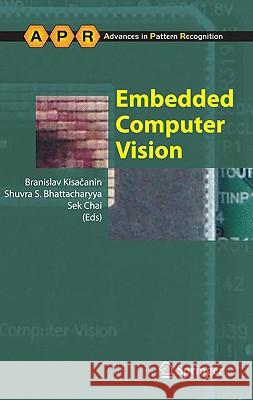Embedded Computer Vision Sameer Singh 9781848003033 Springer