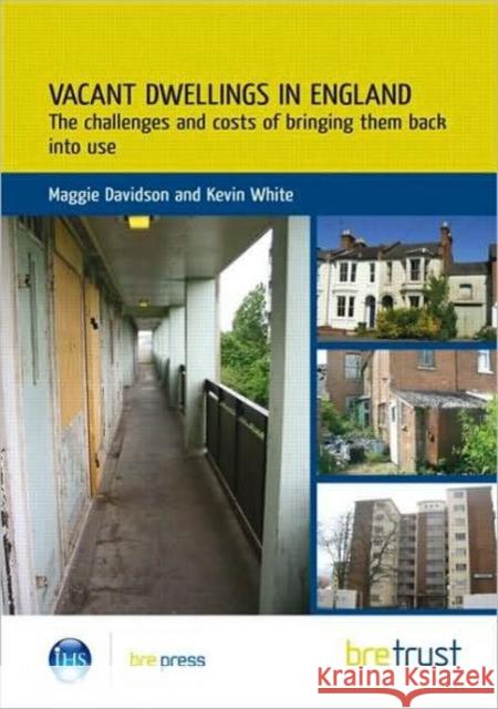 Vacant Dwellings in England: The Challenges and Costs of Bringing Them Back into Use (FB 25) M Davidson 9781848061316 IHS BRE Press