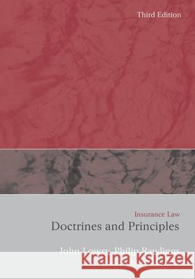 Insurance Law: Doctrines and Principles Lowry, John 9781849462013