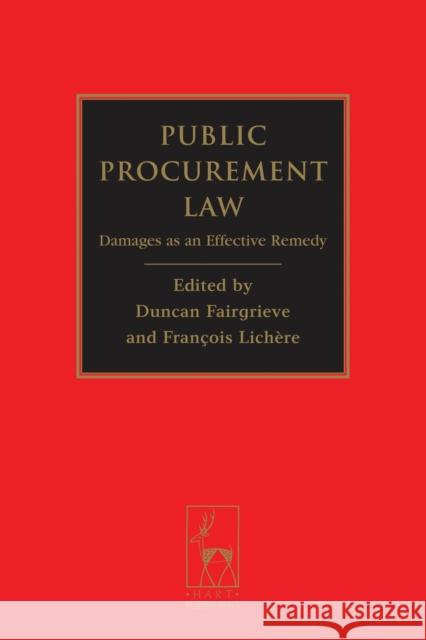 Public Procurement Law: Damages as an Effective Remedy Fairgrieve, Duncan 9781849462174 Hart Publishing (UK)