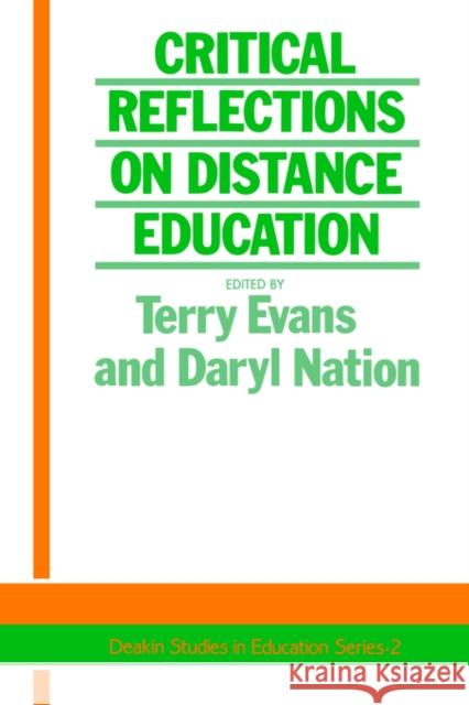 Critical Reflections on Dist. Evans, Terry 9781850004639