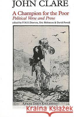 Champion of the Poor : Political Poetry and Prose John Clare 9781857544237
