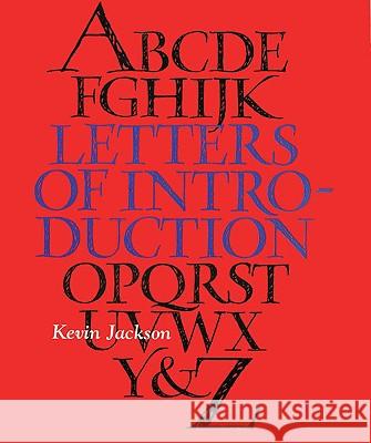 Letters of Introduction Jackson, Kevin 9781857546552 Carcanet Press Ltd.