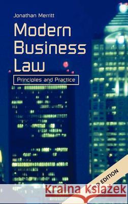 Modern Business Law Merritt, J. G. 9781903499146 0