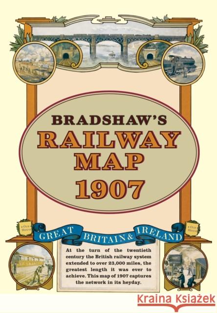 Bradshaw's Railway Folded Map 1907 George Bradshaw 9781908402134 0