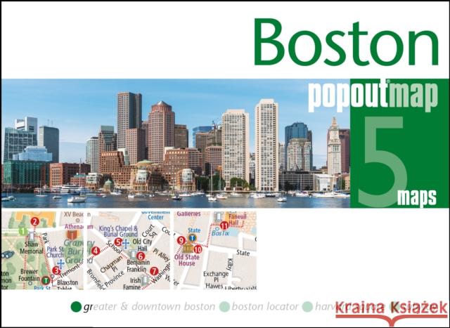 Boston PopOut Map  9781914515651 Heartwood Publishing