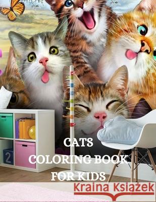 Cat Coloring Book for Kids: Adorable Cat Coloring Book, Easy and Fun Cat Coloring Book for Kids Joana Kir 9781915015525
