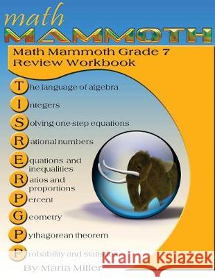 Math Mammoth Grade 7 Review Workbook Maria Miller 9781942715481 Math Mammoth
