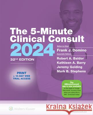 5-Minute Clinical Consult 2024 Frank Domino 9781975210731 Wolters Kluwer Health