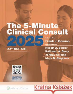 The 5-Minute Clinical Consult 2025 Domino 9781975234720 Wolters Kluwer Health