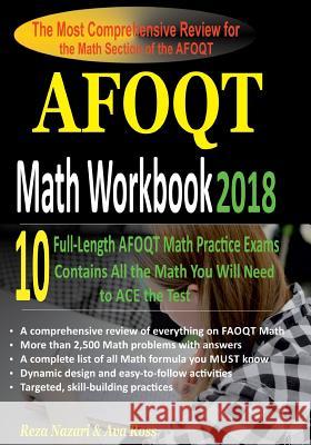 AFOQT Math Workbook 2018: The Most Comprehensive Review for the Math Section of the AFOQT Ross, Ava 9781983631801 Createspace Independent Publishing Platform