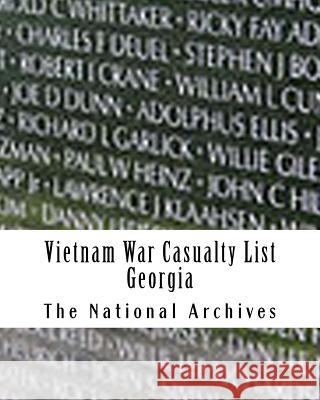 Vietnam War Casualty List: Georgia The National Archives 9781984009814