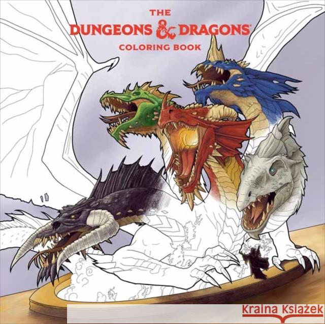 The Dungeons & Dragons Coloring Book: 80 Adventurous Line Drawings Official Dungeons & Dragons Licensed 9781984862198 Ten Speed Press