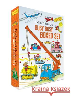 Richard Scarry's Busy Busy Boxed Set: Busy Busy Airport; Busy Busy Cars and Trucks; Busy Busy Construction Site; Busy Busy Farm Scarry, Richard 9781984894243 Golden Books