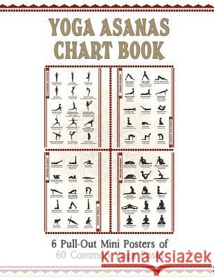 Yoga Asanas Chart Book: lllustrated Yoga Pose Chart with 60 Poses (aka Postures, Asanas, Positions) - Pose Names in Sanskrit and English - Gre The Mindful Word 9781988245669