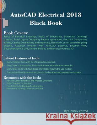 AutoCAD Electrical 2018 Black Book Gaurav Verma Matt Weber 9781988722085 Cadcamcae Works