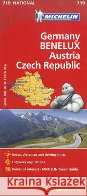 Michelin Germany, Benelux, Austria, Czech Republic Road and Tourist Map Michelin Travel & Lifestyle   9782067170919 Michelin Travel Publications