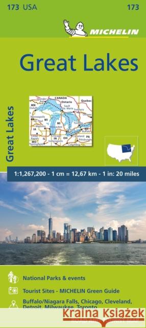 Great Lakes - Zoom Map 173 Michelin 9782067190856 Michelin Editions des Voyages