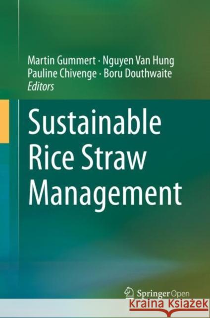 Sustainable Rice Straw Management Martin Gummert Nguyen Va Pauline Chivenge 9783030323721