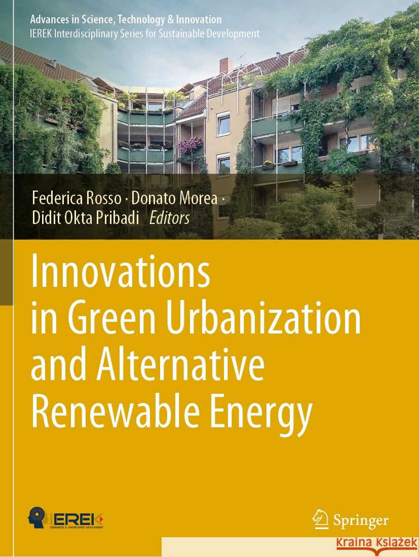 Innovations in Green Urbanization and Alternative Renewable Energy  9783031073830 Springer International Publishing