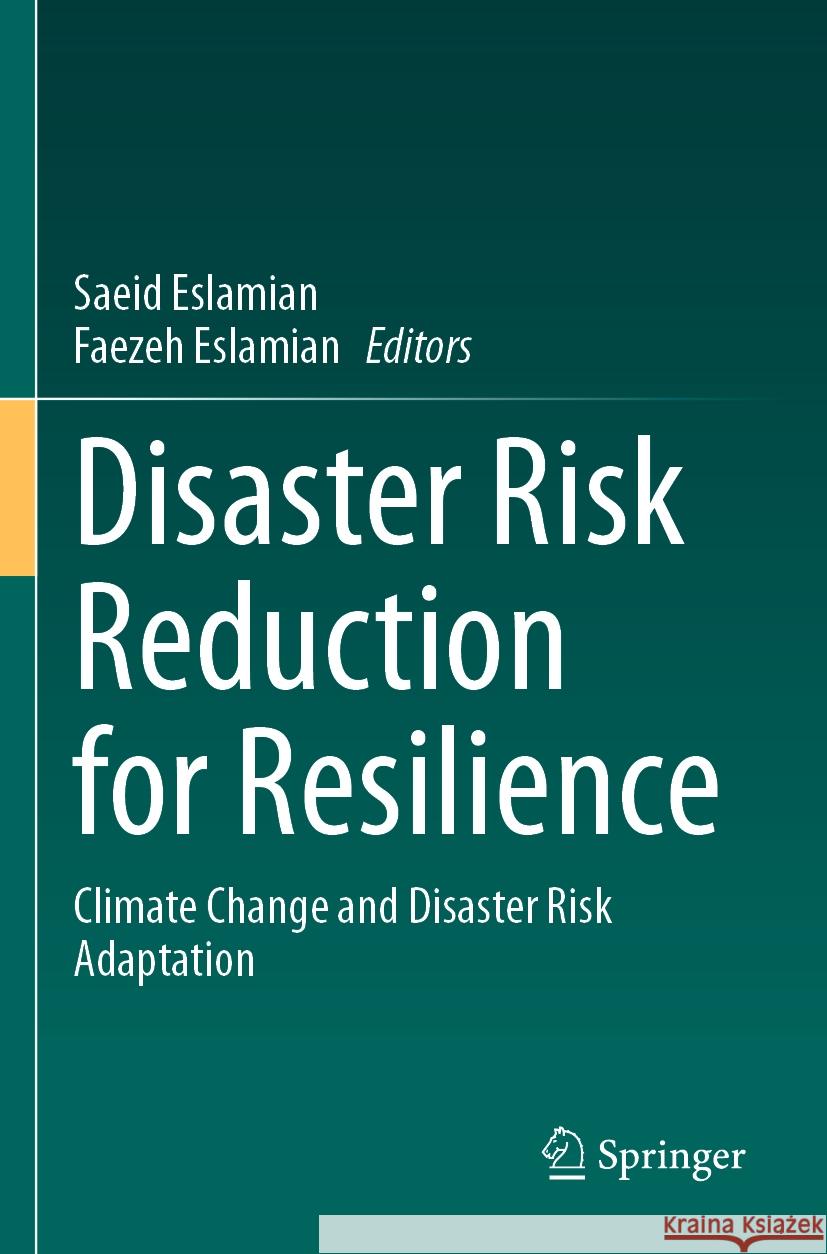 Disaster Risk Reduction for Resilience  9783031221149 Springer International Publishing