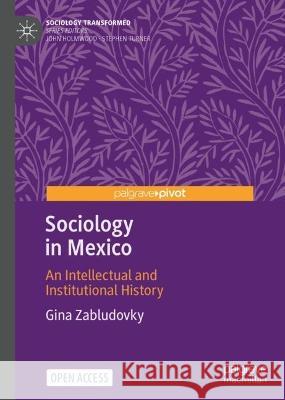 Sociology in Mexico: An Intellectual and Institutional History Gina Zabludovsky 9783031420887 Palgrave MacMillan
